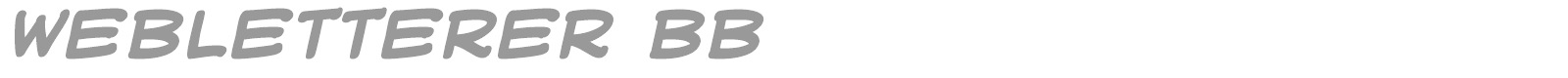 Web Letterer font preview