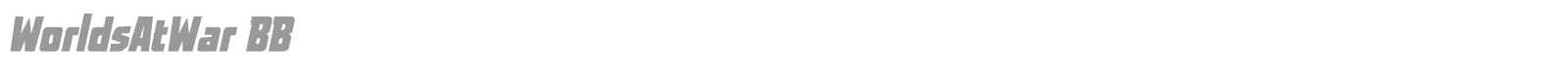 Worlds At War font preview