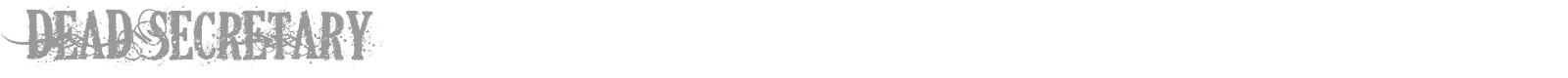 Dead Secretary font preview