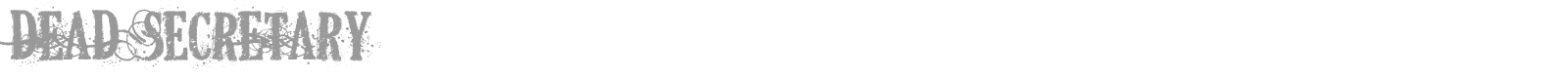 Dead Secretary font preview