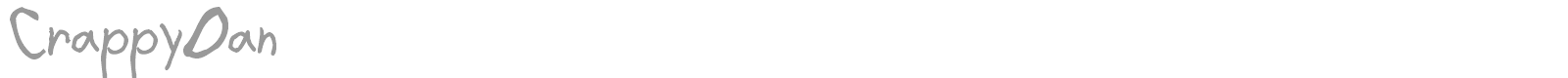 Crappy Dan font preview