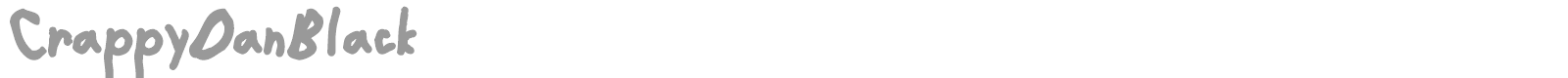 Crappy Dan font preview