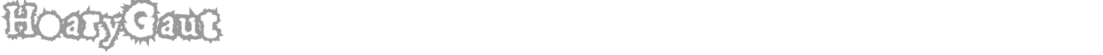 Hoary Gaut font preview