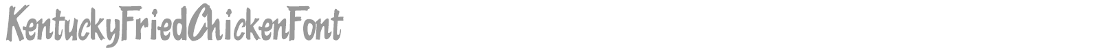 Kentucky Fried Chicken font preview