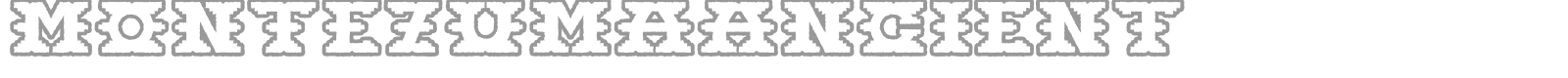 Montezuma font preview