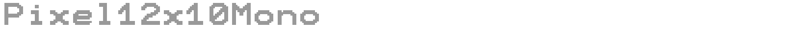 Pixel 12x10 font preview