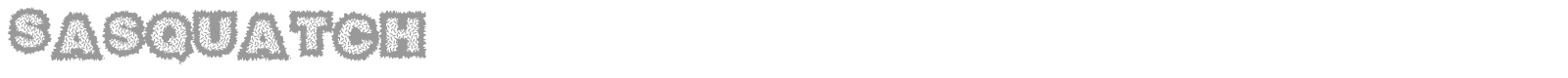 Sasquatch font preview