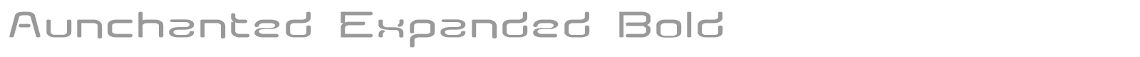 Aunchanted font preview