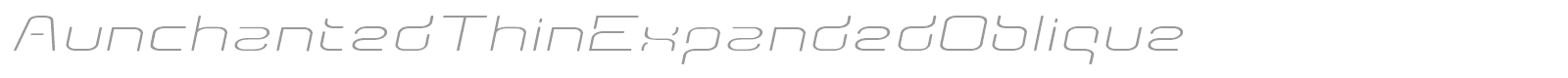 Aunchanted font preview