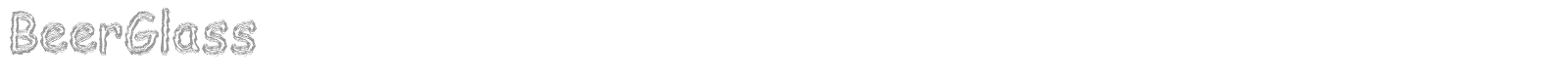 Beer Glass font preview