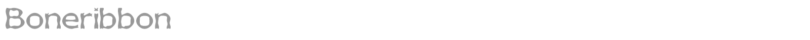Boneribbon font preview