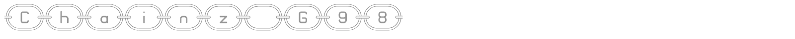 Chainz G98 font preview