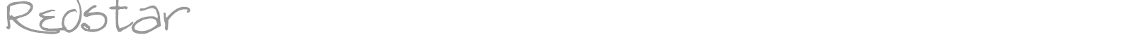 Redstar font preview