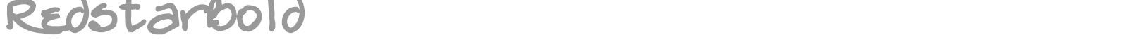 Redstar font preview