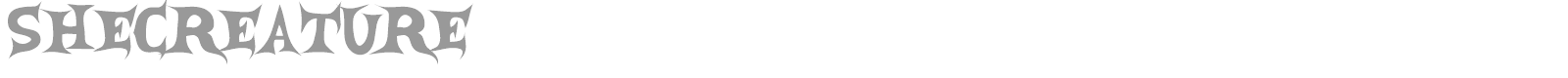 SheCreature font preview