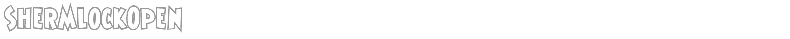 Shermlock font preview