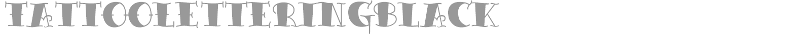 Tattoo Lettering font preview