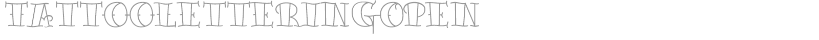 Tattoo Lettering font preview