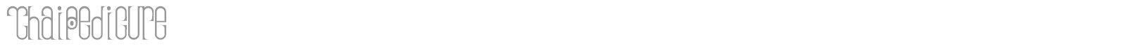 Thai Pedicure font preview