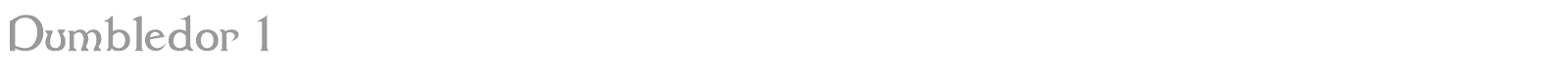 Dumbledor 1 font preview