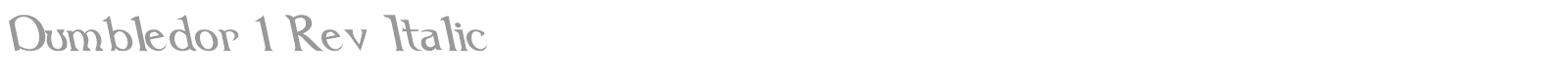 Dumbledor 1 font preview