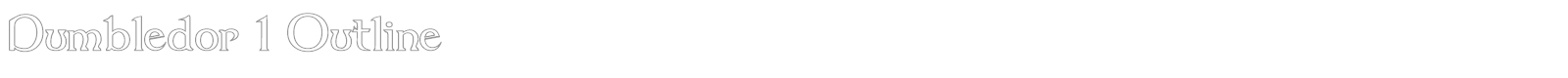 Dumbledor 1 font preview