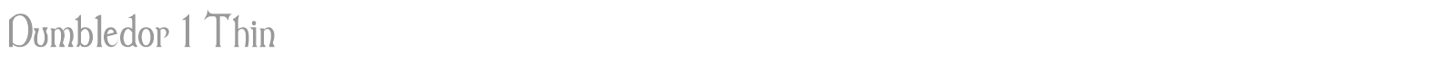 Dumbledor 1 font preview