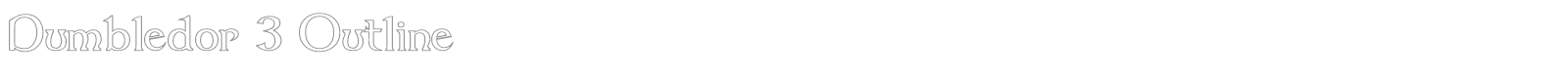 Dumbledor 1 font preview