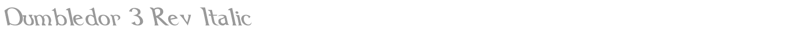 Dumbledor 1 font preview