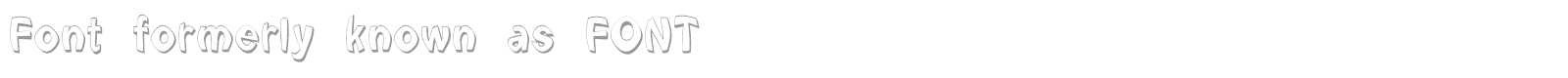 Font Formerly Known As font preview