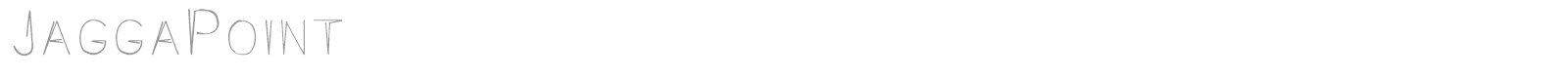 Jagga Point font preview