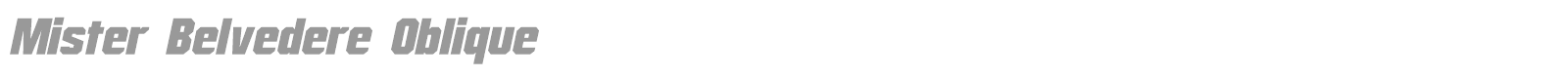 Mister Belvedere font preview