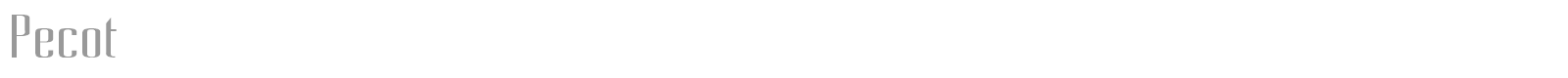Pecot Outline font preview