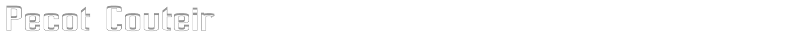 Pecot font preview