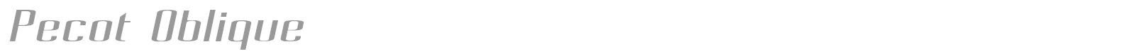 Pecot font preview