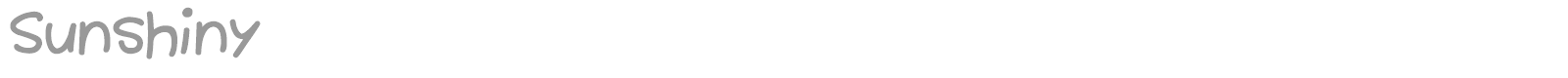 Sunshiny font preview