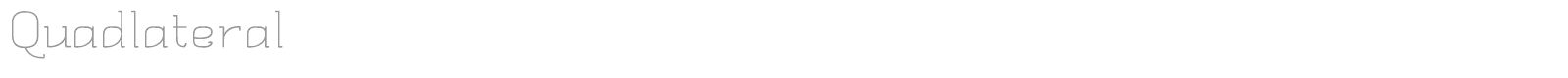 Quadlateral font preview