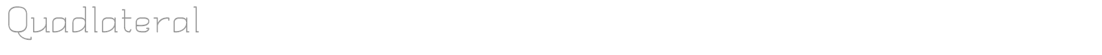 Quadlateral font preview