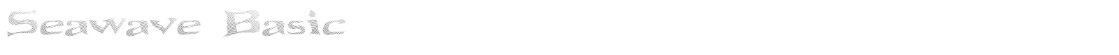 Seawave Basic font preview