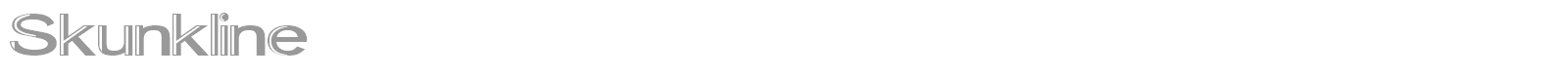 Skunk Line font preview