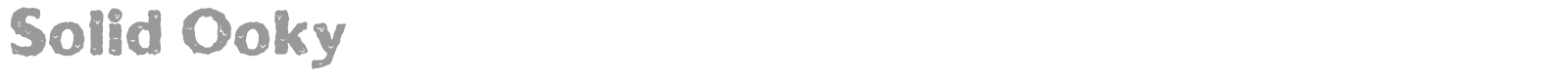 Solid Ooky font preview