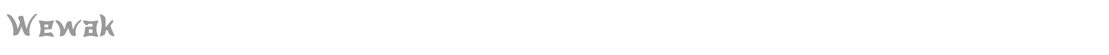 Wewak font preview