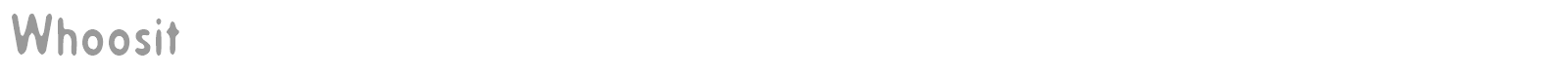 Whoosit font preview
