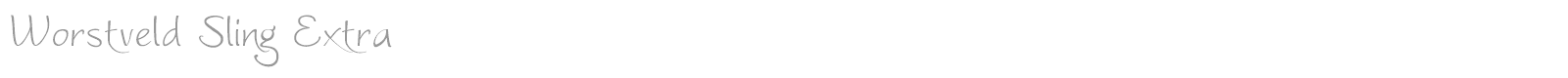 Worstveld Extra font preview