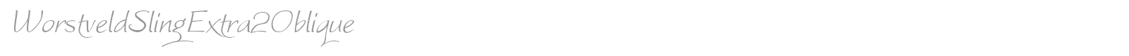 Worstveld Extra font preview