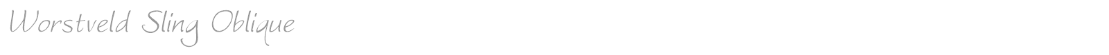 Worstveld Sling font preview