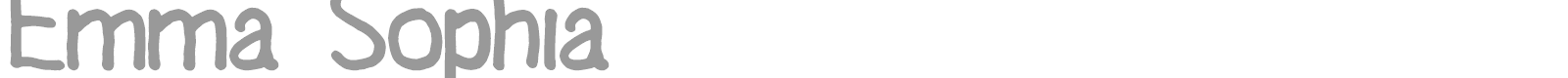 Emma Sophia font preview