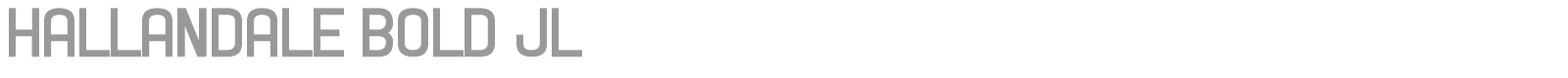 Hallandale font preview