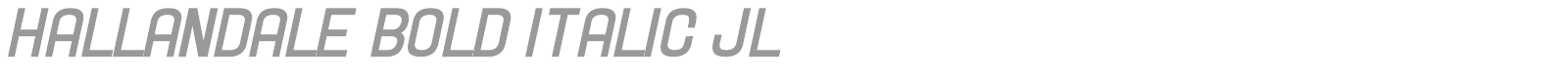 Hallandale font preview