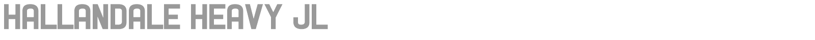 Hallandale font preview